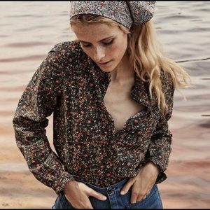 S Doen Swan top in Petite Jardin